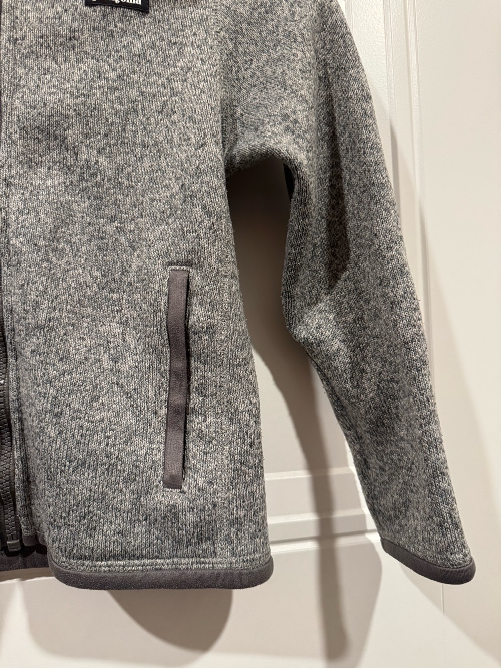 Patagonia Gray Heather Fleece Jacket - Picture 4 of 6